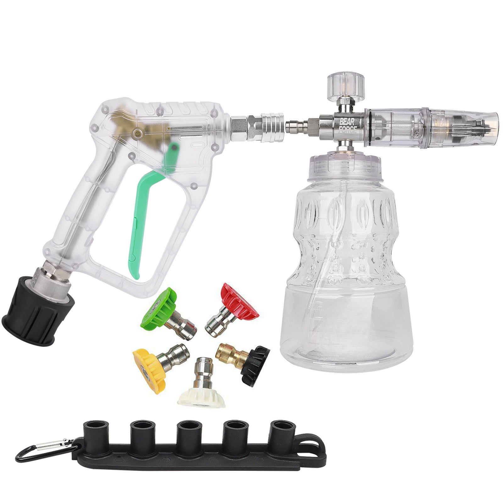 Foam Cannon Car Wash - High Pressure Washer Gun with 5-Color