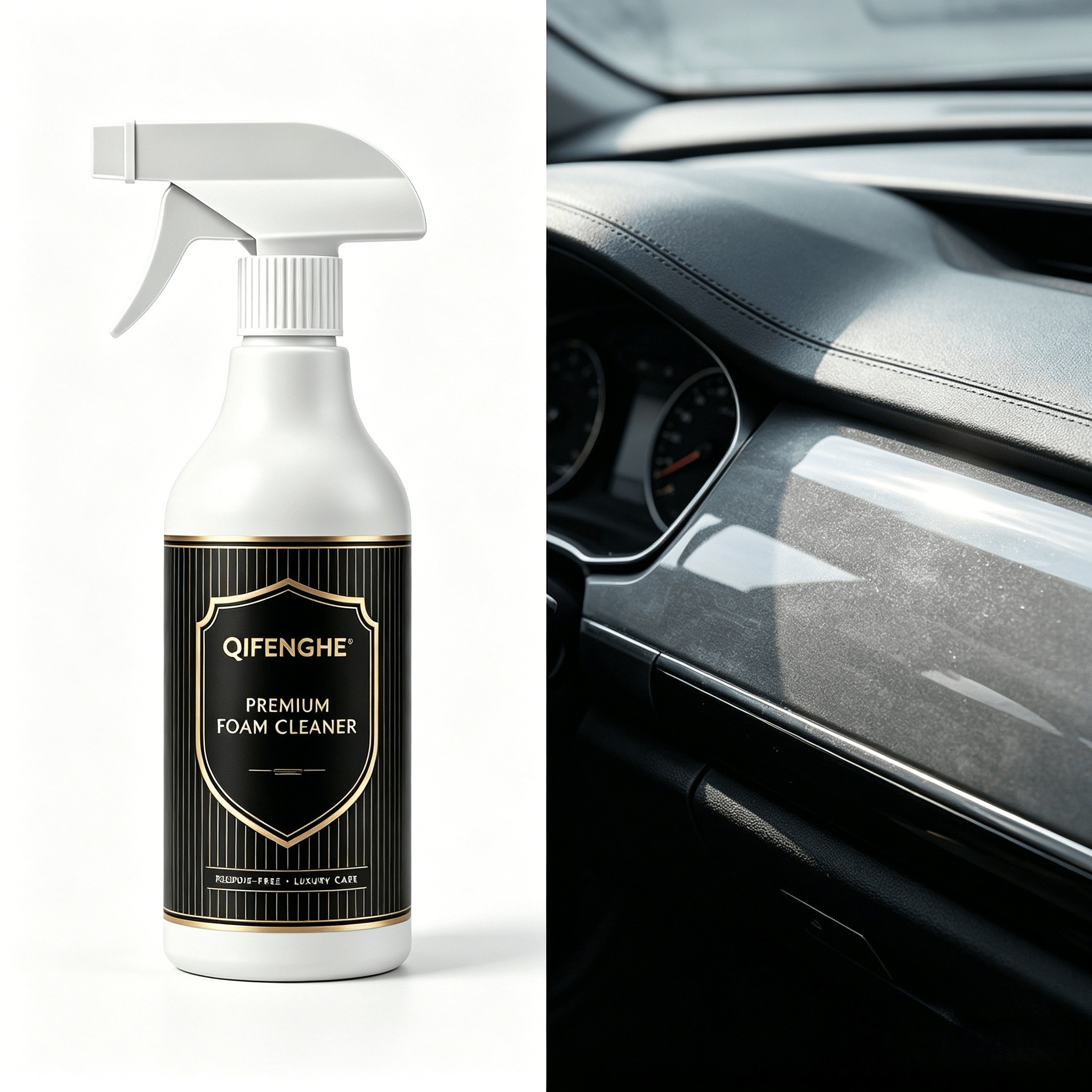 Seat Cleaner Fabric - 2-in-1 Foam Cleaner – Waterless, Gentle