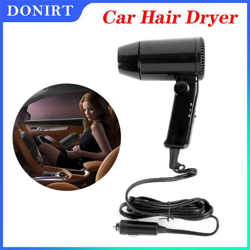 Dryer Car Blower - Portable 12V Car Hair Dryer Hot