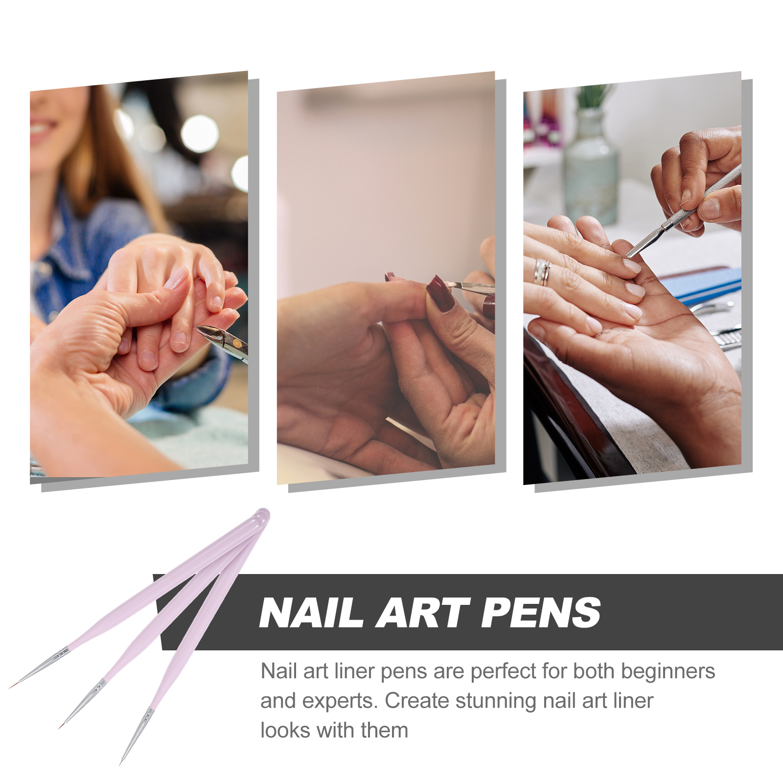 Detailing Brush Set - 3Pcs Nail Art Brush Set Fine