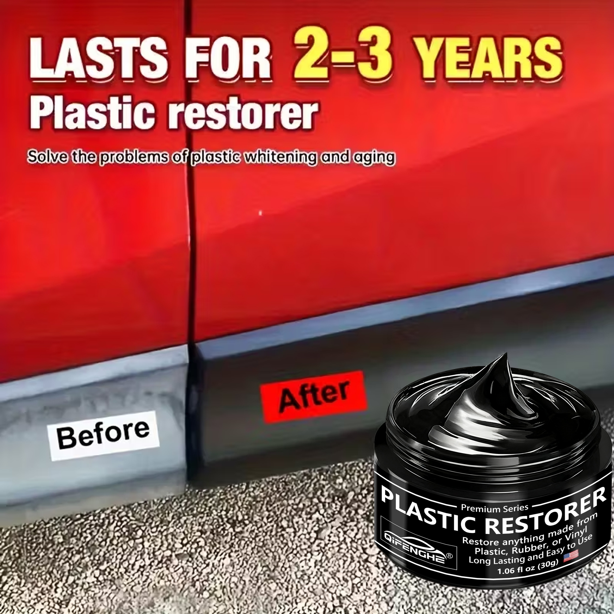 Trim Restorer Plastic - Plastic Restorer, Car Plastic/Rubber/Vinyl Revitalizing Coating
