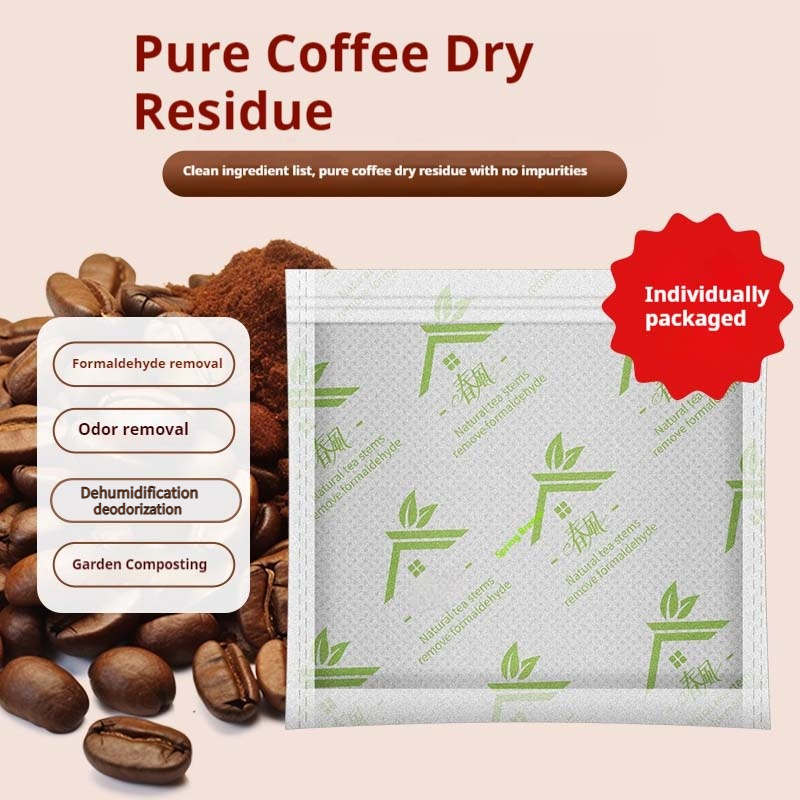 Odor Eliminator Car - 5pcs Eco-Friendly Coffee Grounds Deodorizer Bags