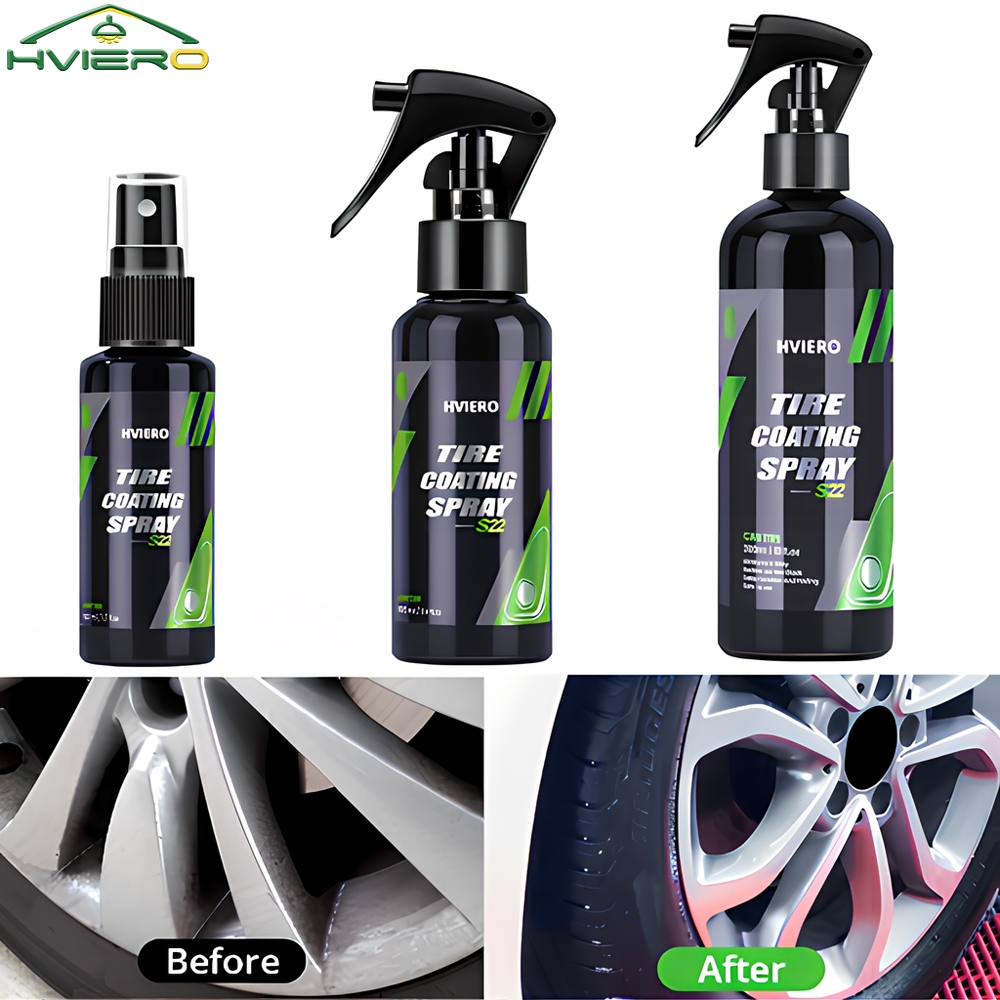 Tire Shine Spray Sealant - Tyre Gloss HVIERO S22 Tire Coating