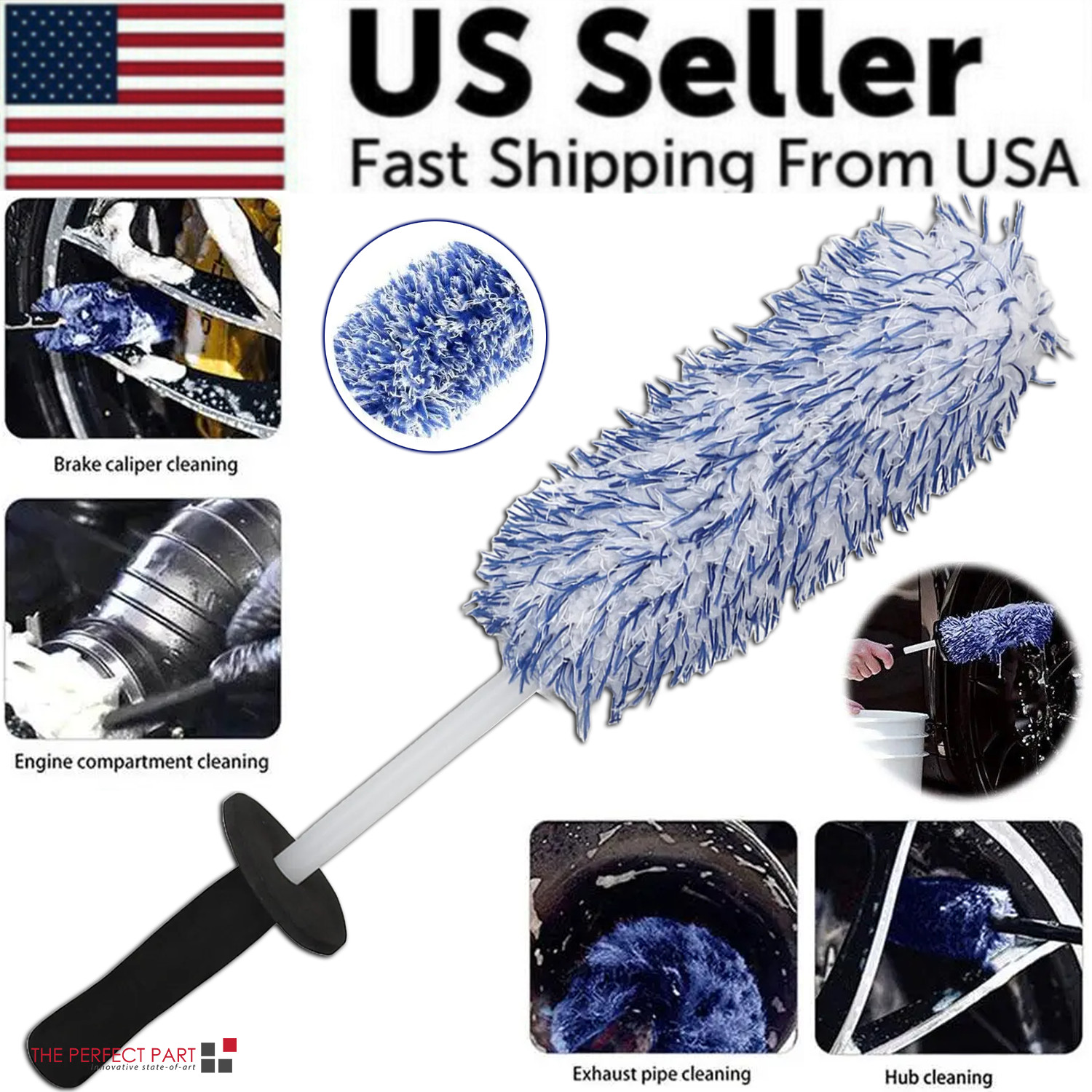 Wheel Cleaner Alloy - Car Alloy Wheel Cleaning Brush Tool