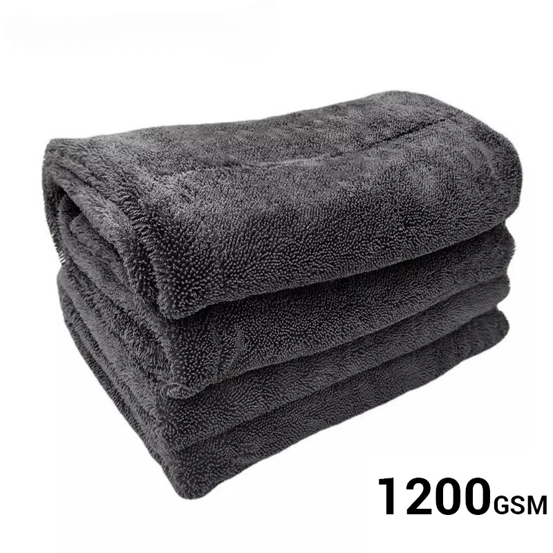 Interior Detailing Kit - 1200GSM Car Wash Towel Microfiber Double-Sided