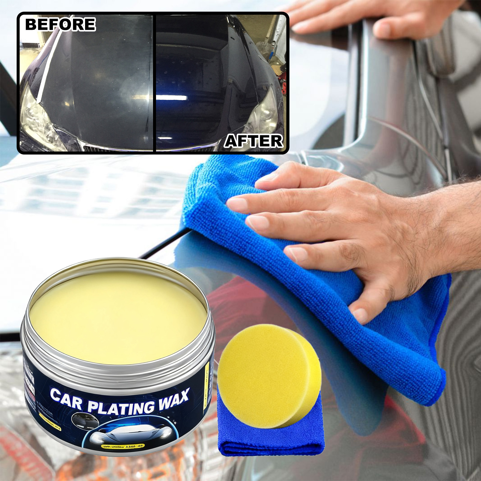 Car Wax Ceramic Coating - Car Nano Ceramic Coating Wax All-in-One