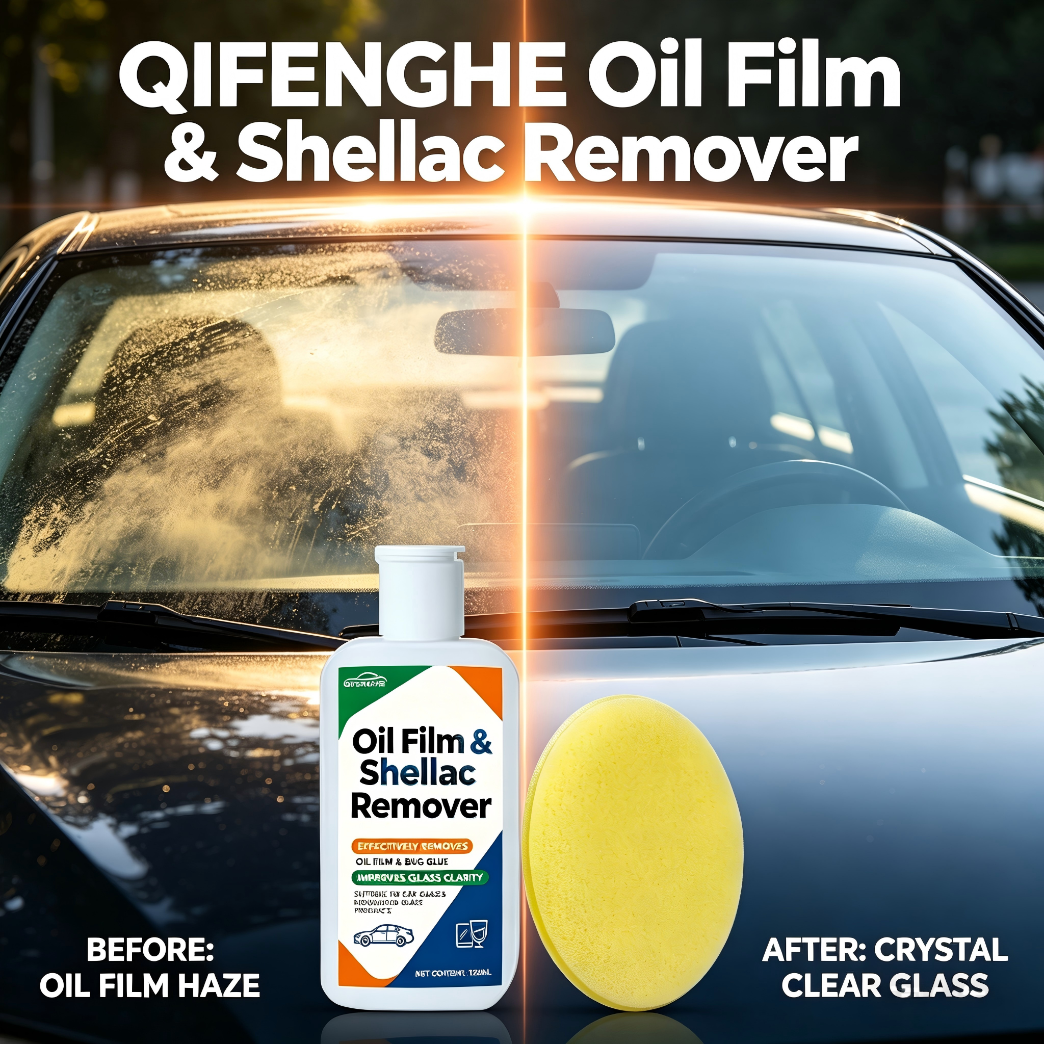 Glass Cleaner Streak - 120ML Car Windshield Oil Film Remover