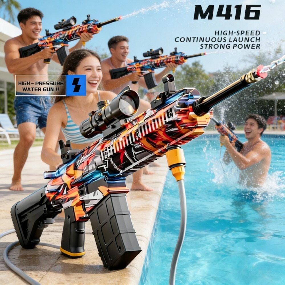 Car Shampoo Ph - M416 High-Pressure Electric Water Gun Rechargeable