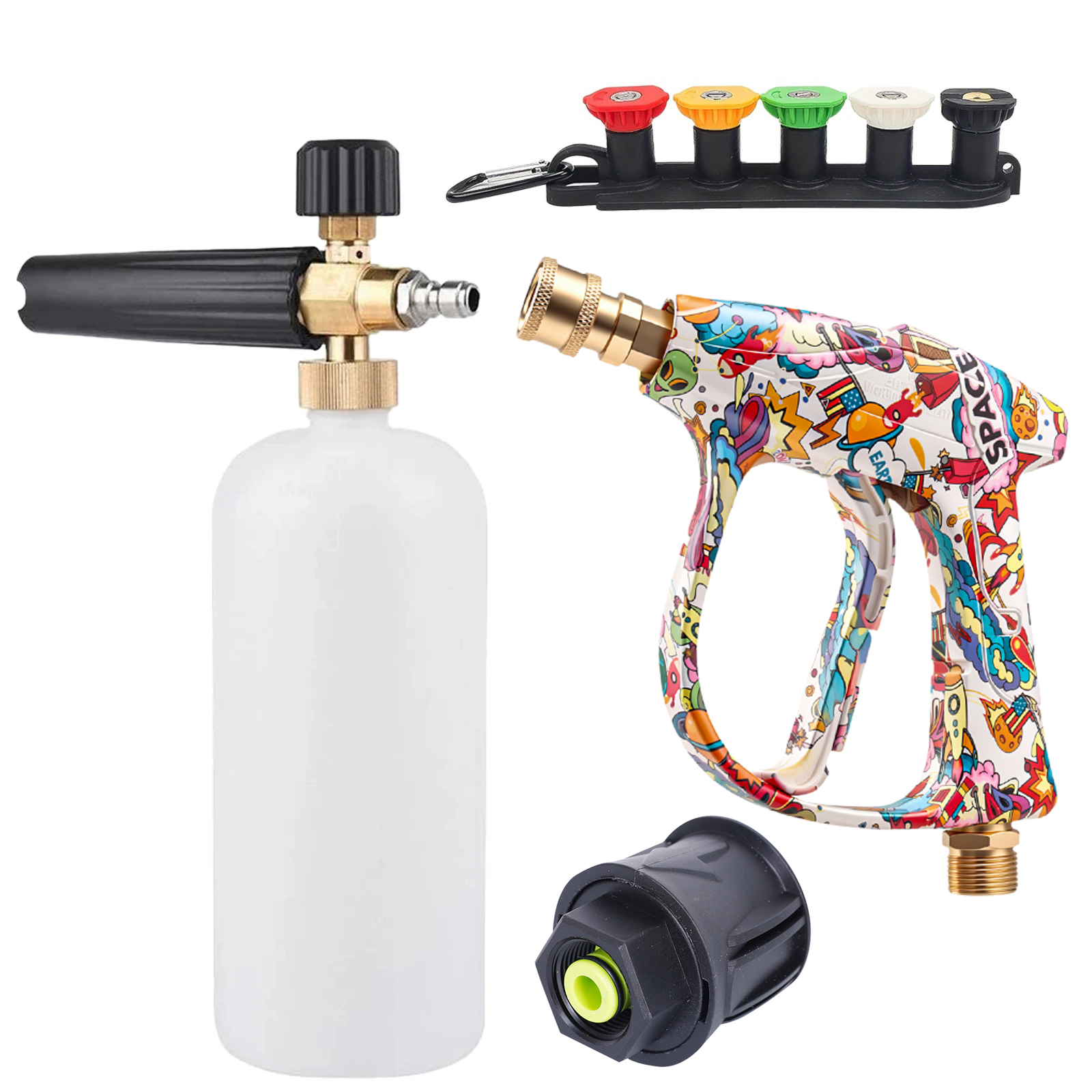 Pressure Washer Foam Gun - Short Pressure Washer Gun with Foam