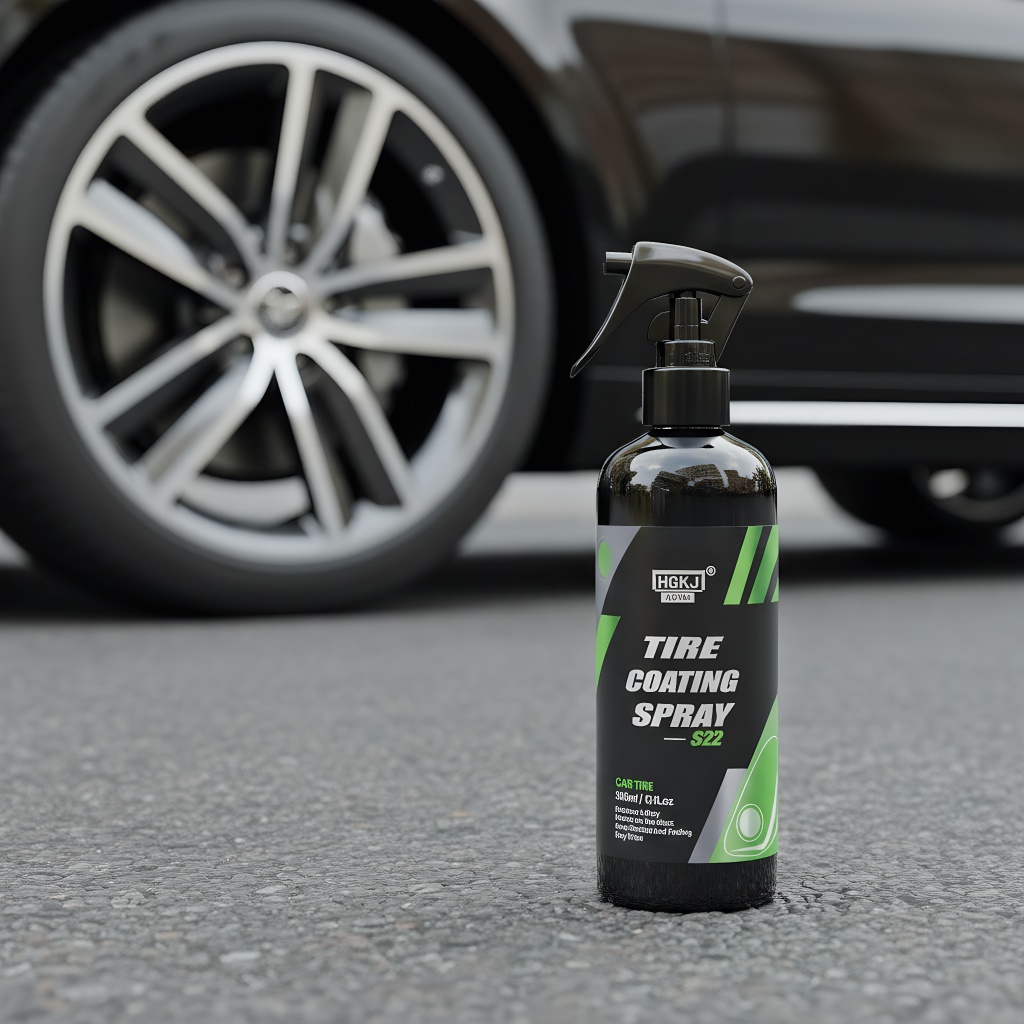 Tire Shine Spray Sealant - HGKJ S22 Car Tire Gloss Spray,