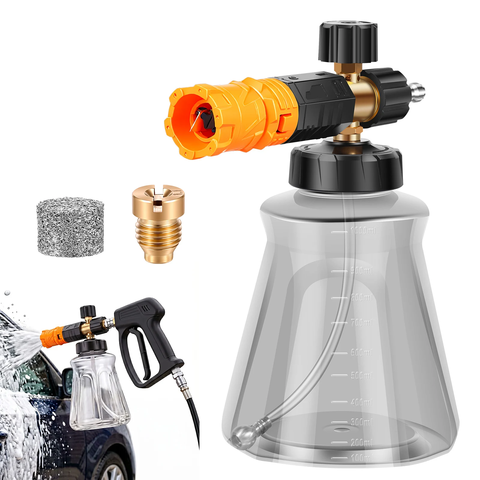 Foam Cannon Car Wash - Foam Cannon for Pressure Washer 1L