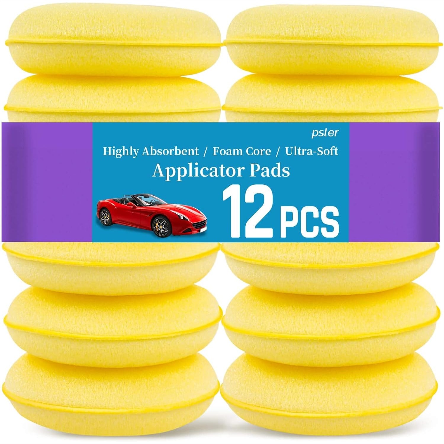 Wax Applicator Pad - Foam Applicator Pads 4 Inch 12