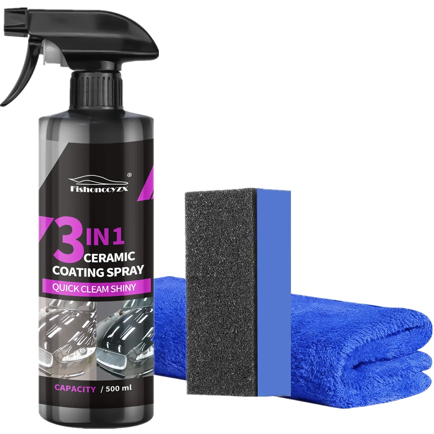 Car Wax Ceramic Coating - 3 in 1 Car Ceramic Liquid