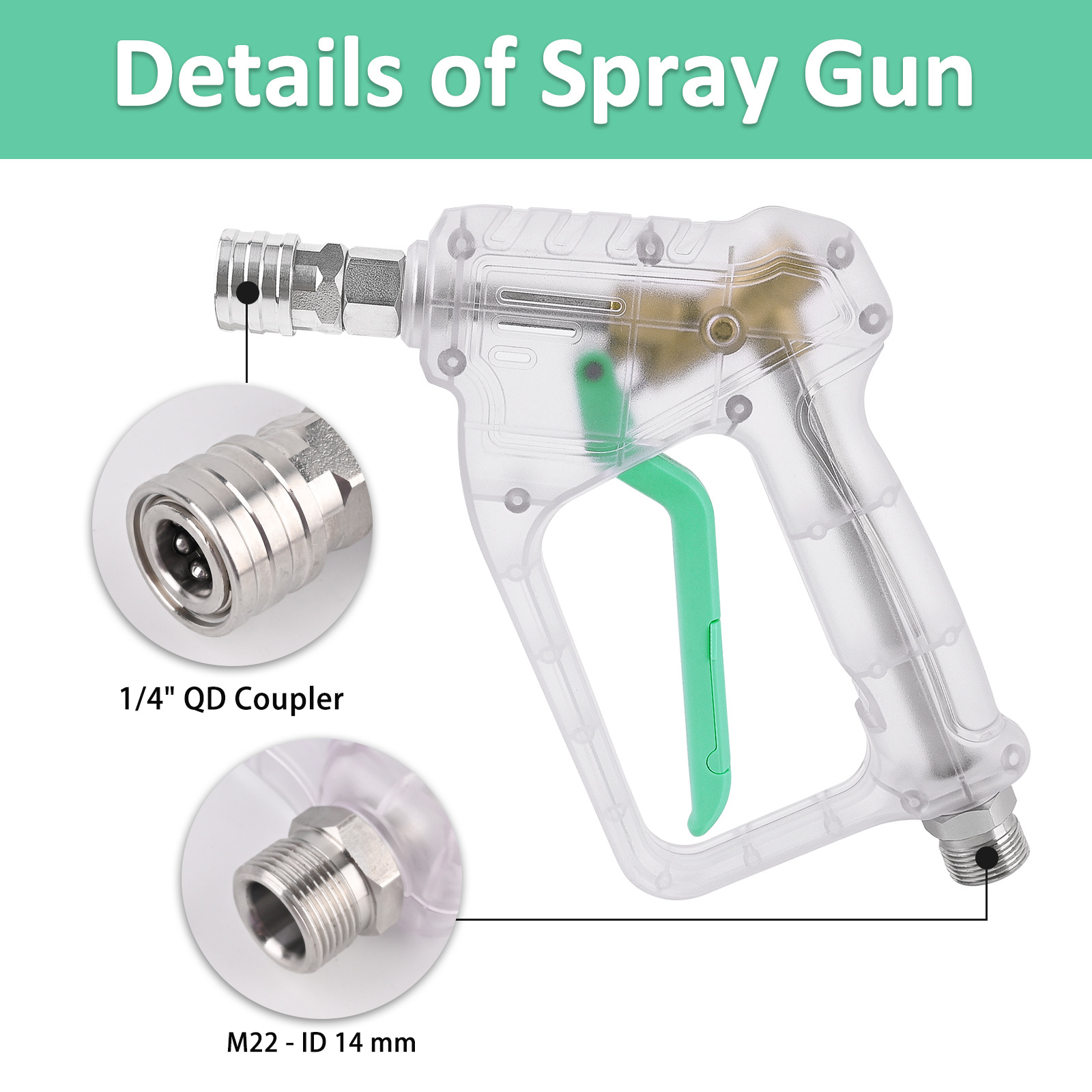 High Pressure Washer Gun with  - Foam Cannon Car Wash review and price
