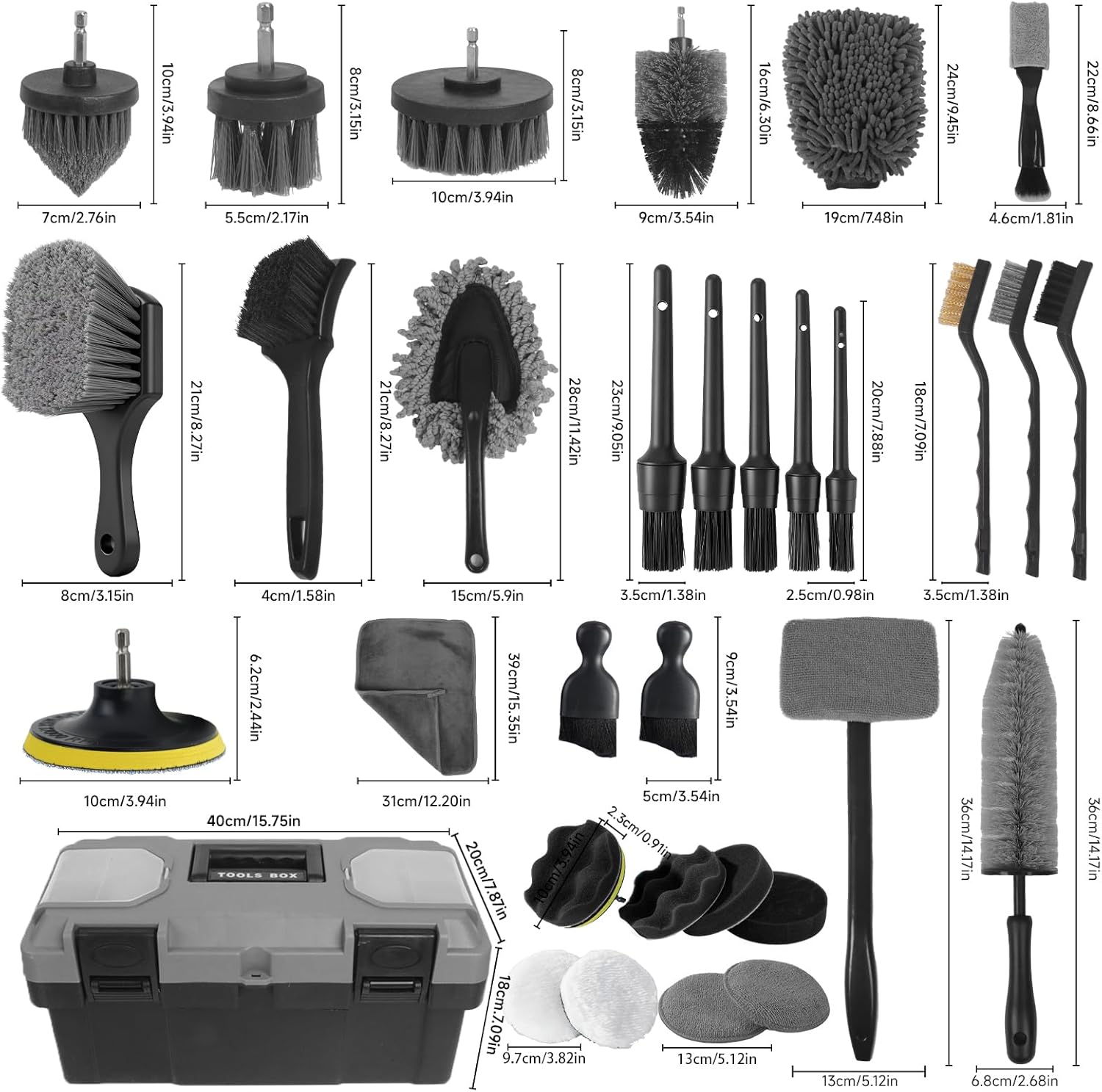Car Detailing Kit, 36Pcs Profe - Interior Detailing Kit review and price