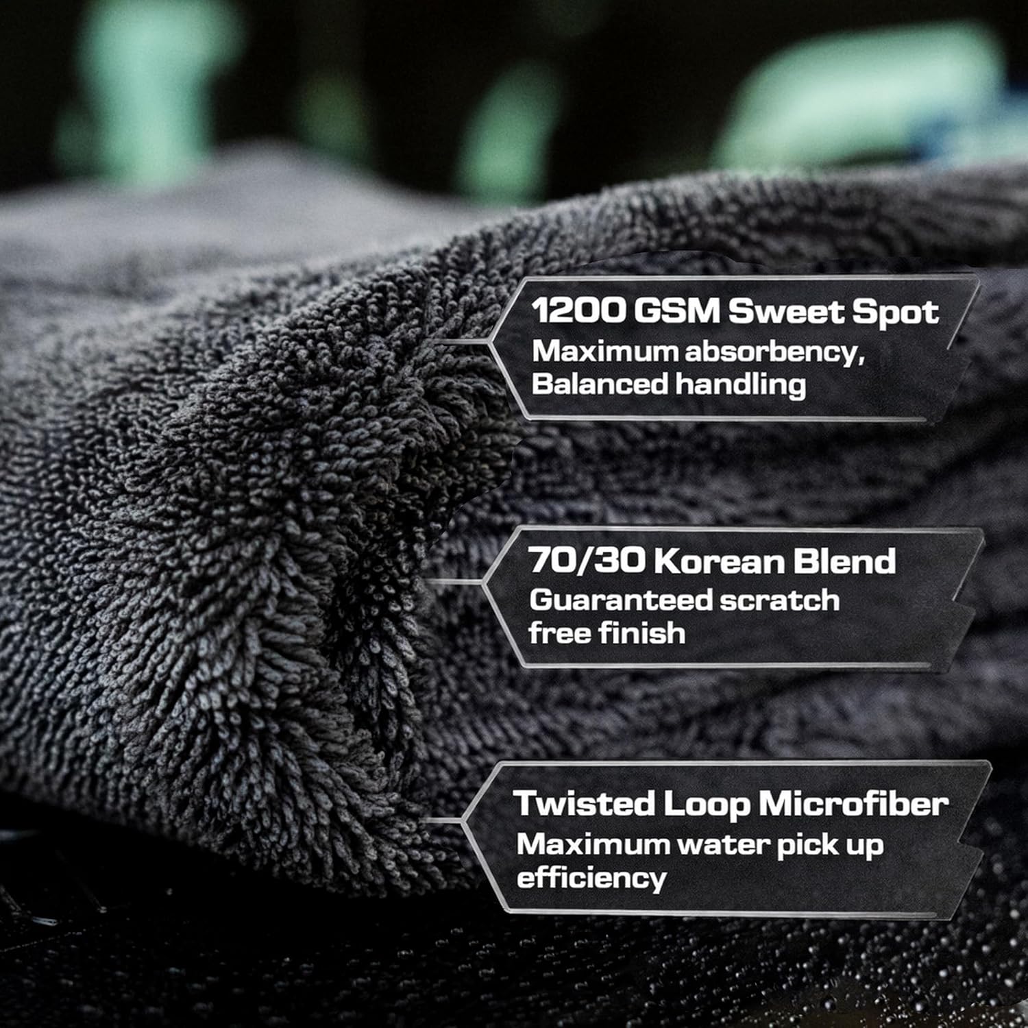 24x36 Car Drying Towel 1200 GS - Microfiber Towel Detailing review and price