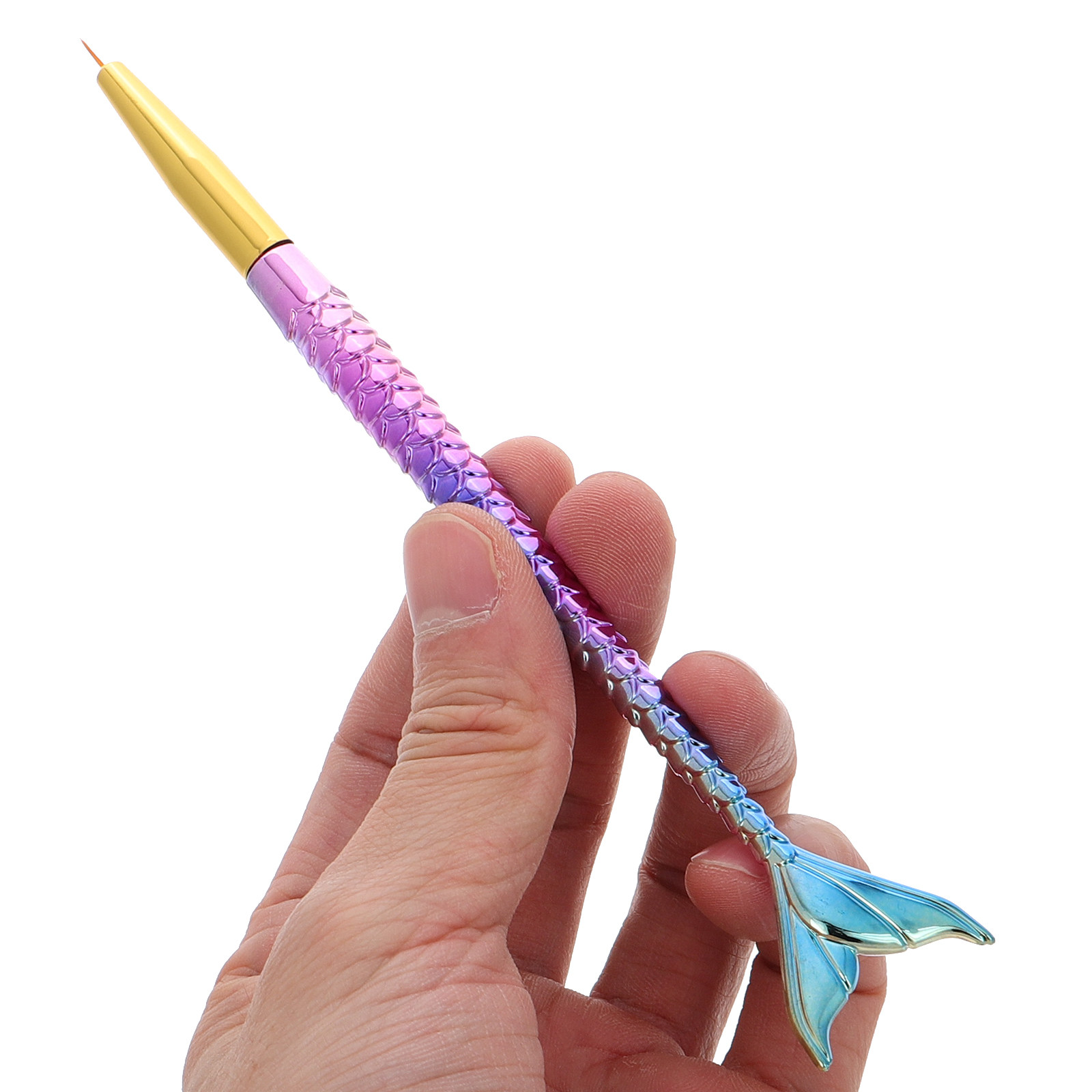 3Pcs Mermaid Tail Nail Art Lin - Detailing Brush Set review and price