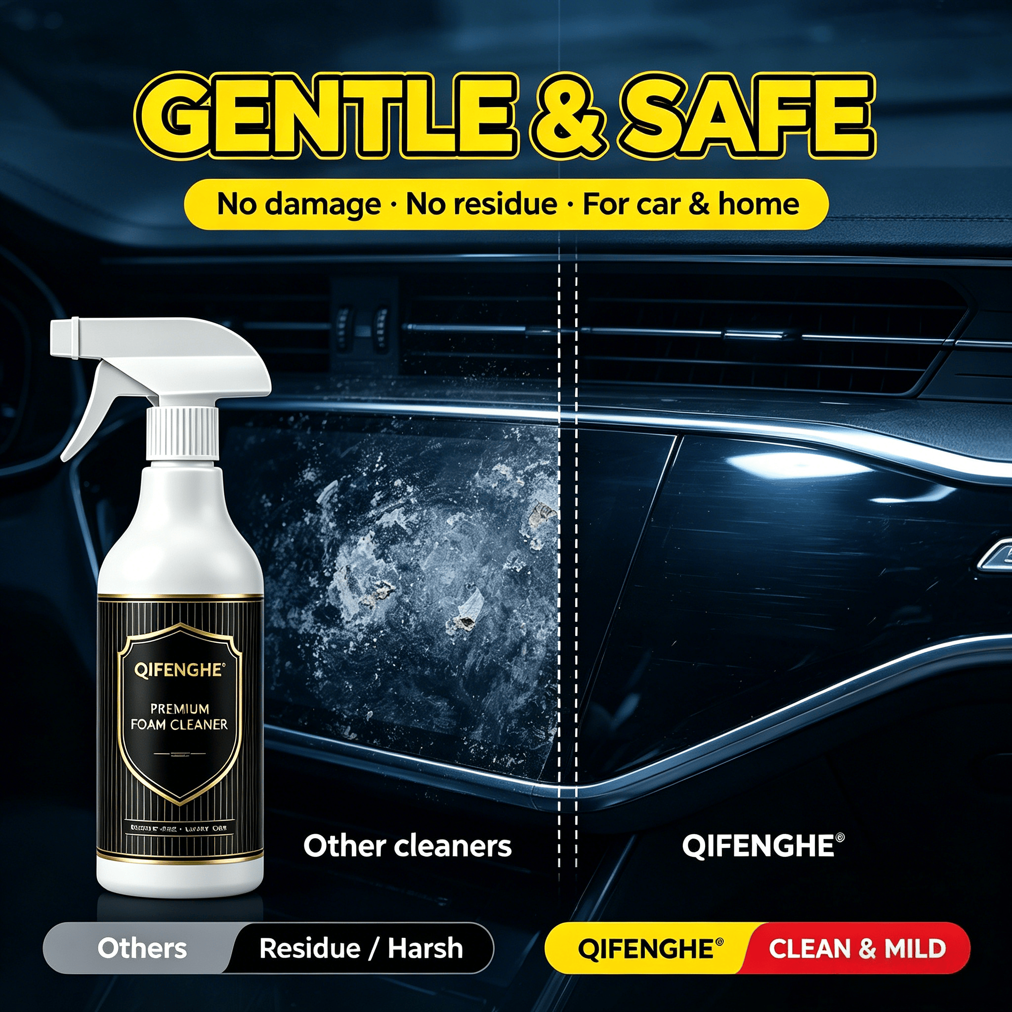 2-in-1 Foam Cleaner – Waterles - Seat Cleaner Fabric review and price