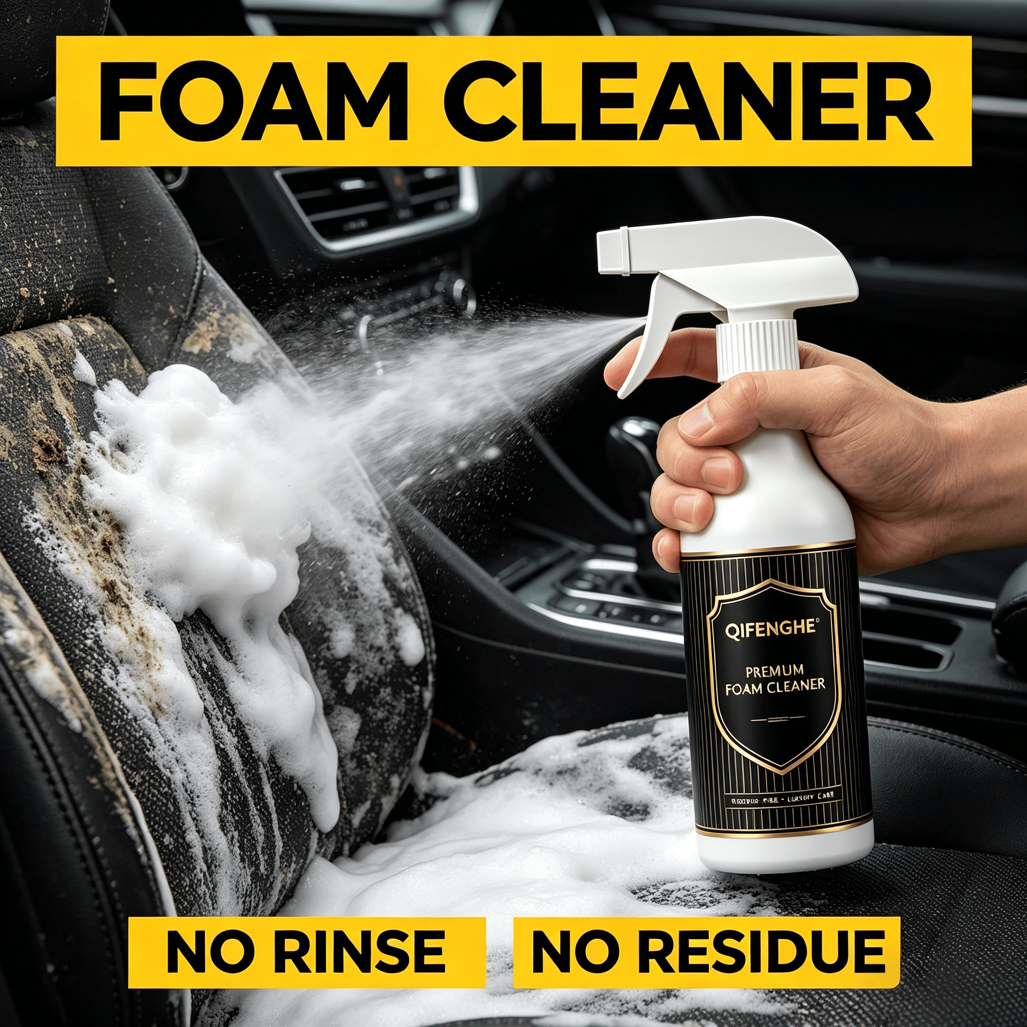 2-in-1 Foam Cleaner – Waterles - Seat Cleaner Fabric review and price