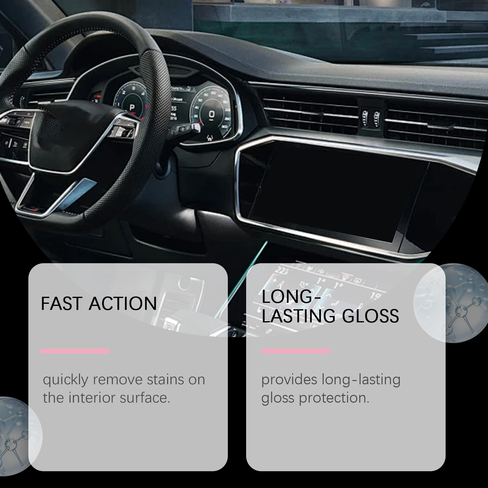 100ml Auto Interior Polish Car - Leather Cleaner Interior review and price