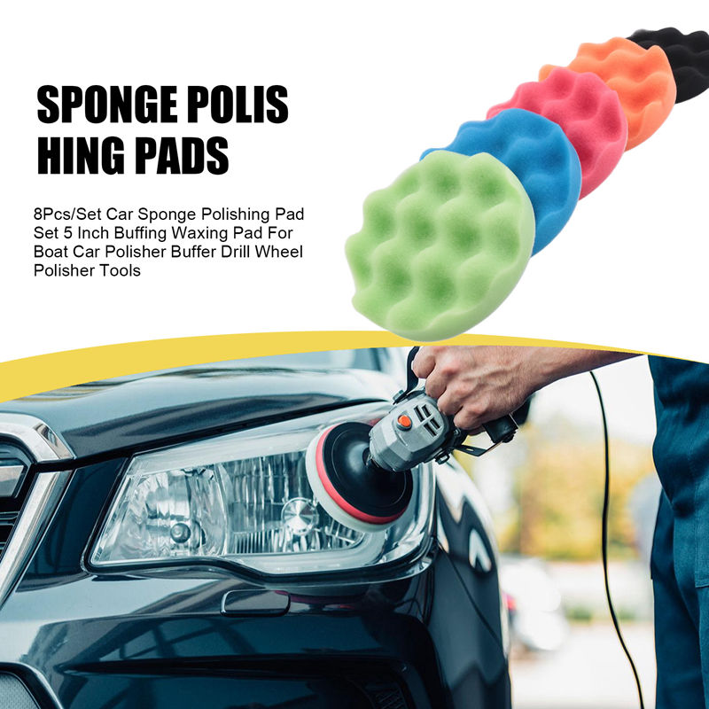 ABJA-8Pcs/Set Car Sponge Polis - Polish Pad Set Buffer review and price