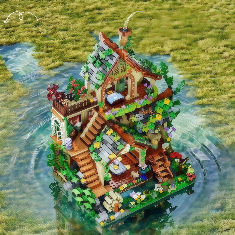 Whimsical Forest Elf Cottage B - Interior Detailing Kit review and price