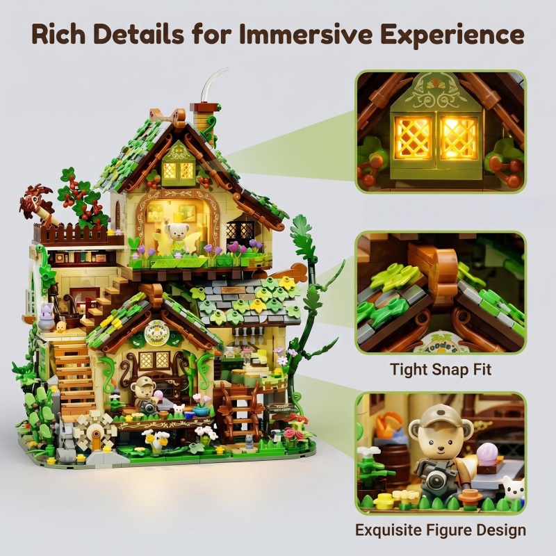 Whimsical Forest Elf Cottage B - Interior Detailing Kit review and price