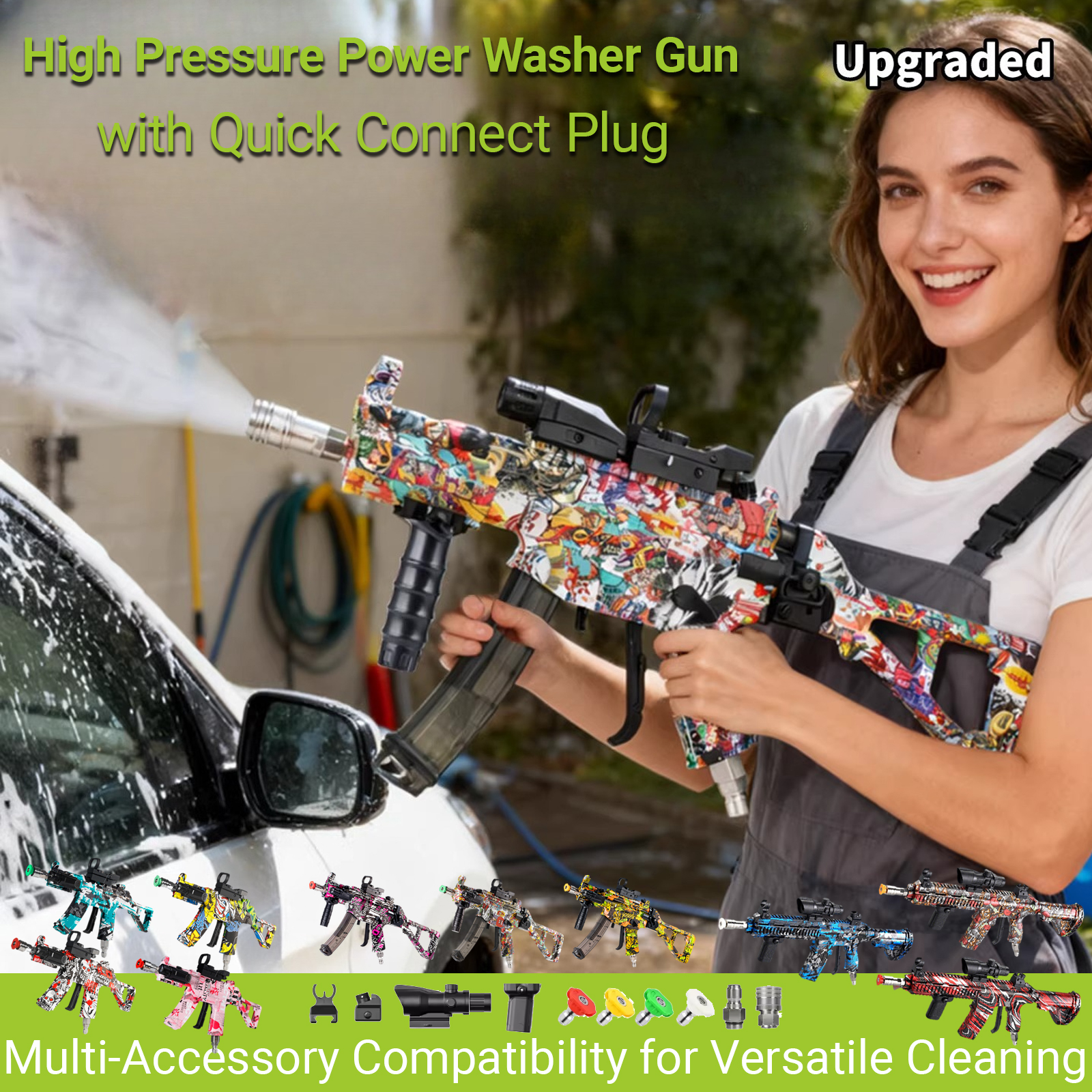 High Pressure Power Washer Gun - Foam Cannon Car Wash review and price