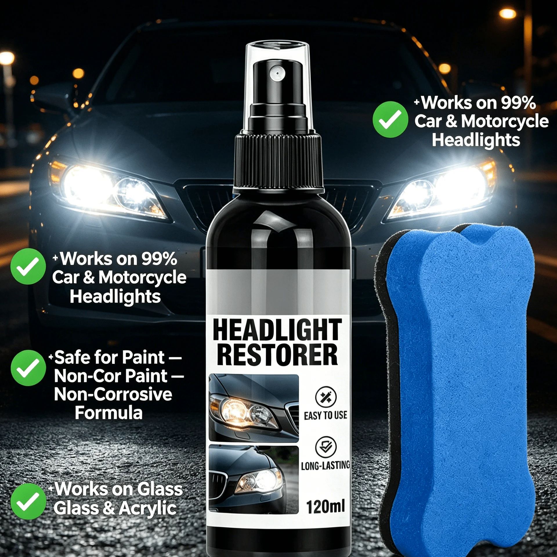 120ml Black Shine Plastic Rest - Trim Restorer Plastic review and price