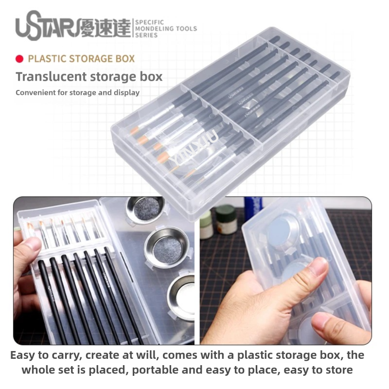 USTAR Painting Brush & Palette - Detailing Brush Set review and price