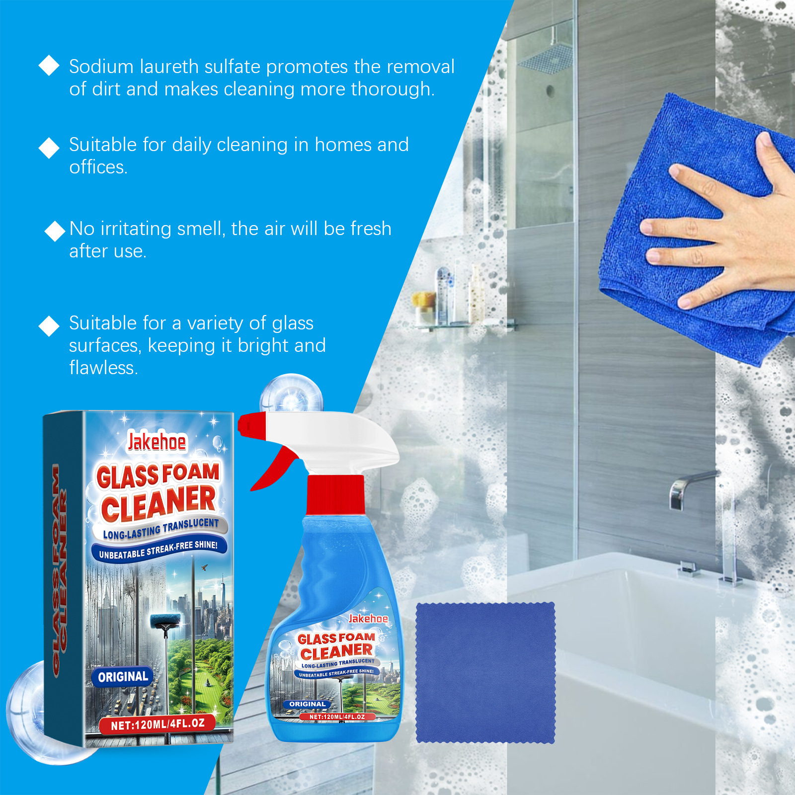 Foaming Glass Cleaner Spray St - Glass Cleaner Streak review and price