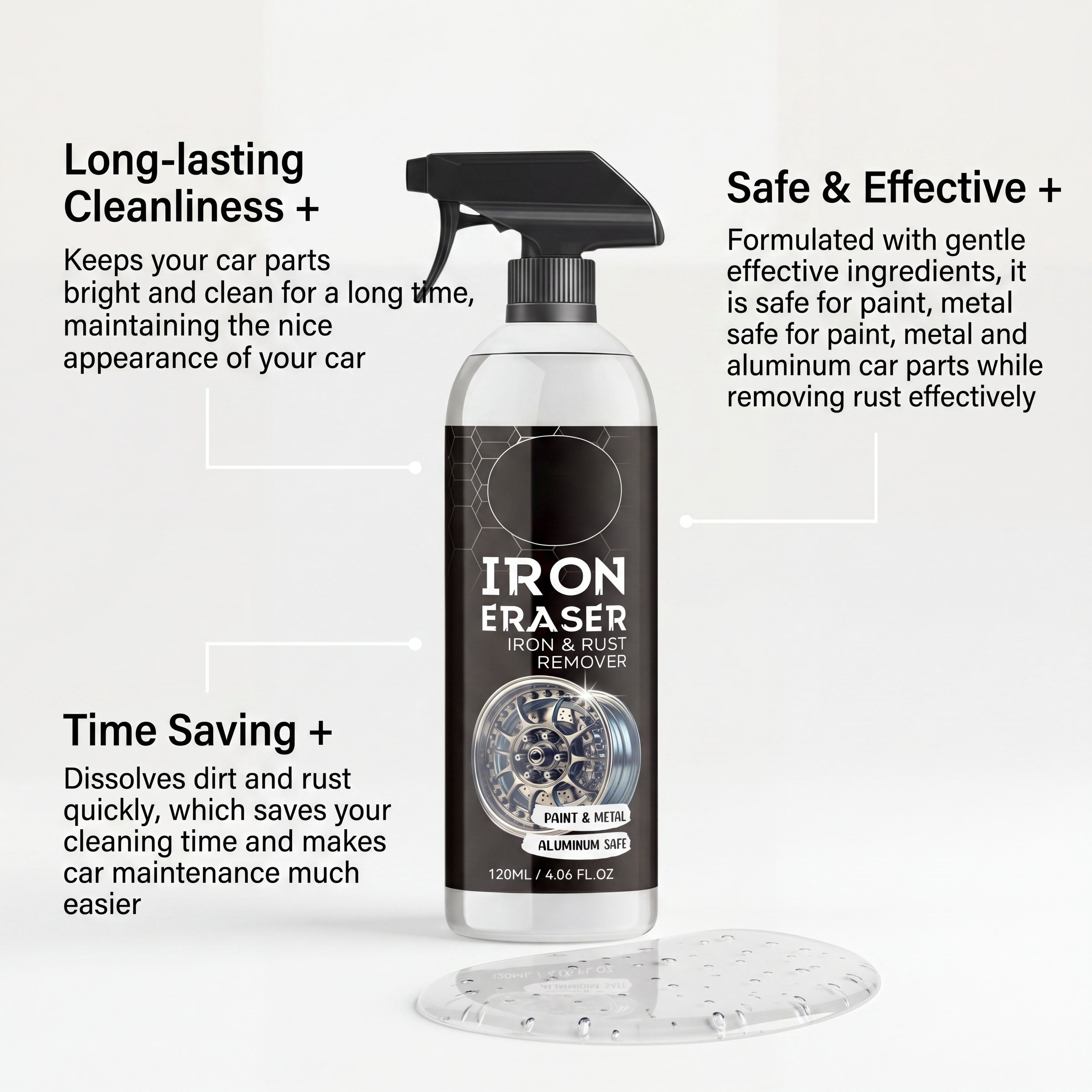 Car Rust Remover Spray Powerfu - Wheel Cleaner Alloy review and price