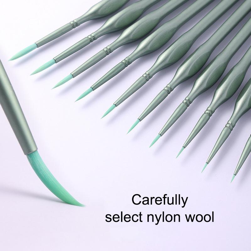 11Pcs Miniature Detail Paint B - Detailing Brush Set review and price