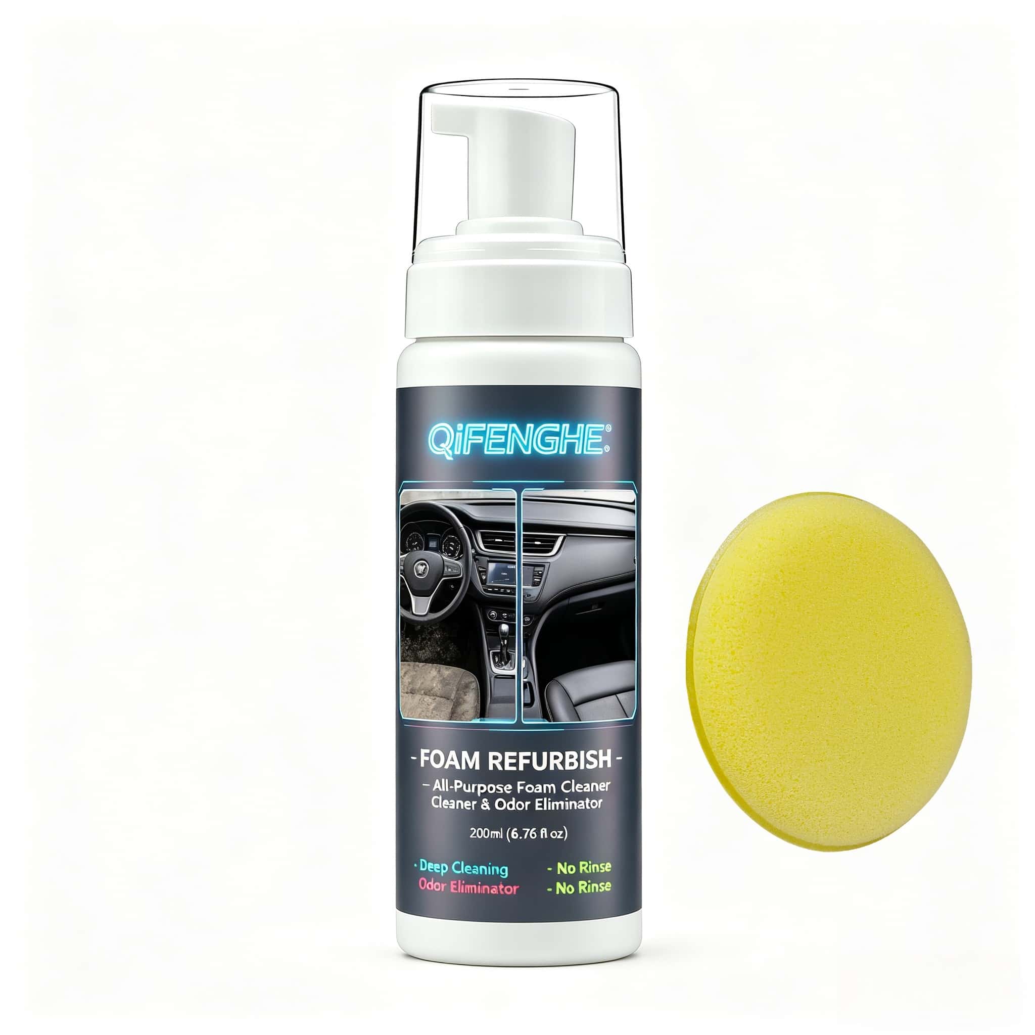 200ML No Rinse Car Foam Cleane - Leather Cleaner Interior review and price