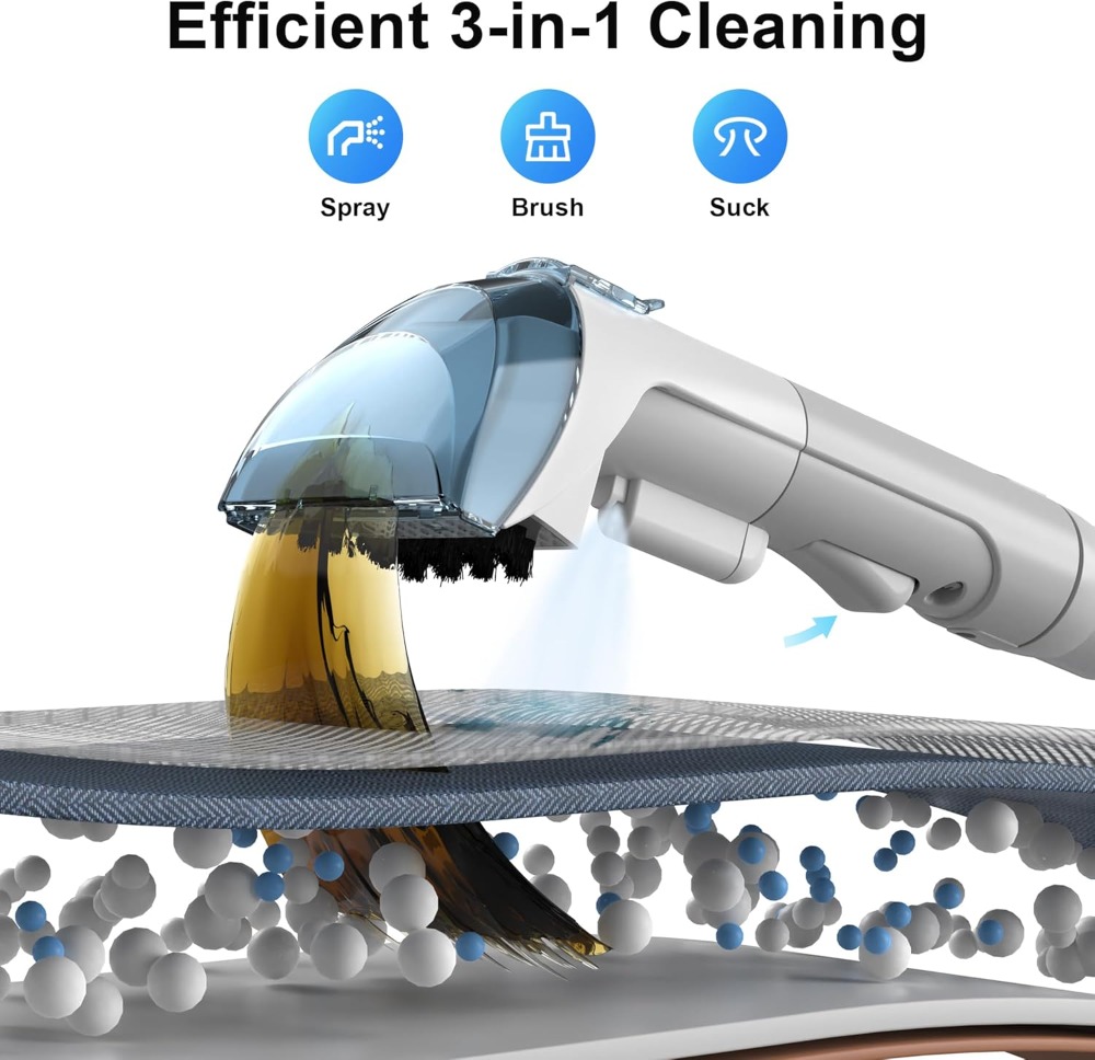 450W Carpet Cleaner Machine Up - Seat Cleaner Fabric review and price