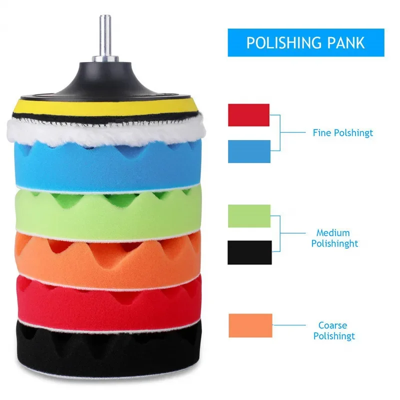 8Pcs Car Polishing Pads Kit 3/ - Polish Pad Set Buffer review and price