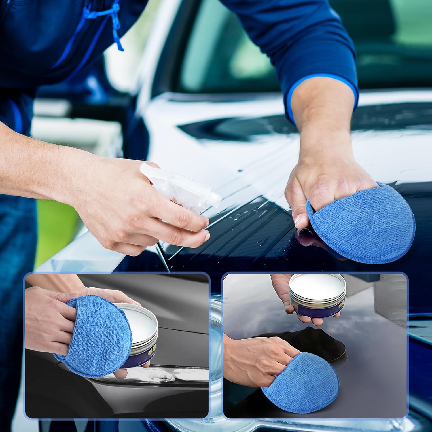 Auto Cleaning Sponge Brush Wax - Wax Applicator Pad review and price