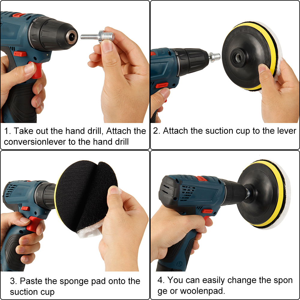 5pcs Car Polishing Pads Set 6  - Polish Pad Set Buffer review and price