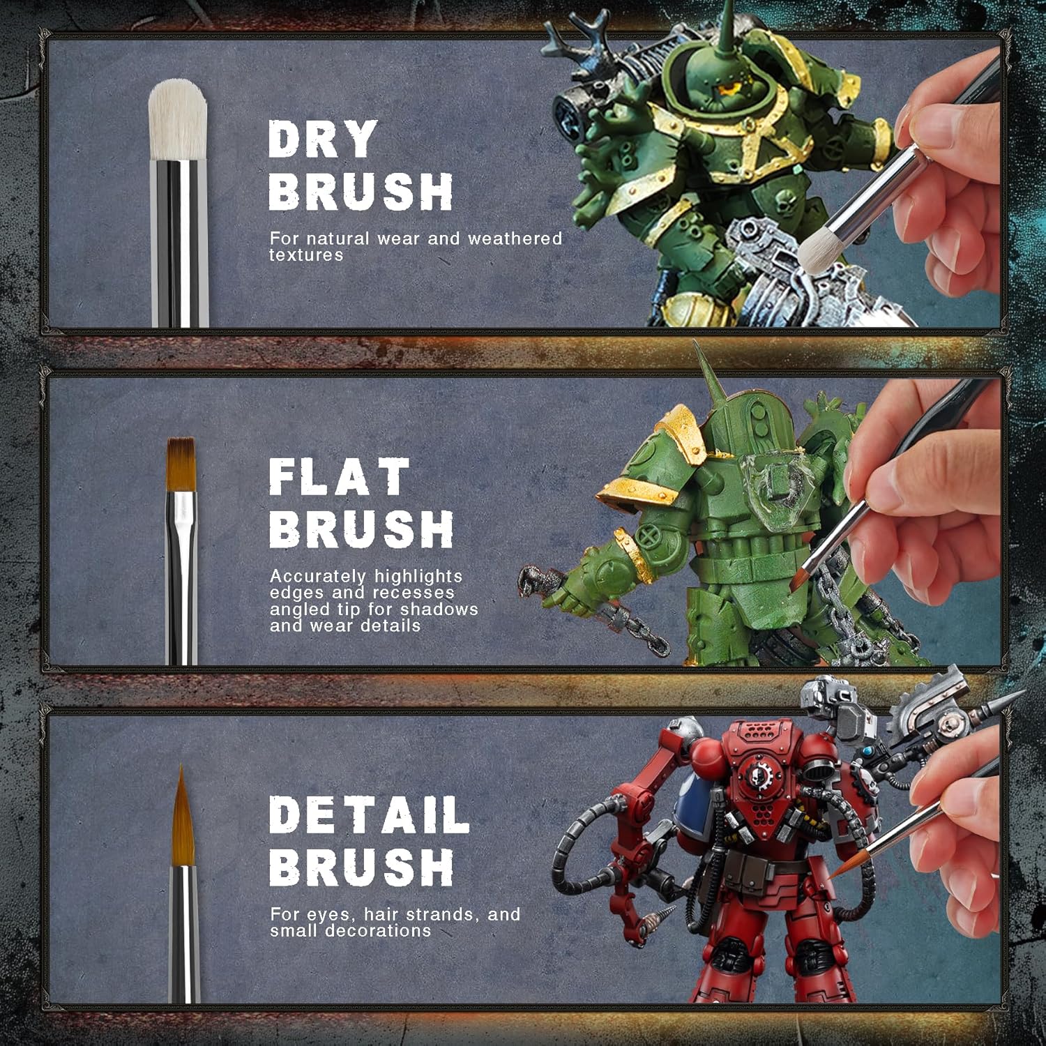 20Pcs Miniature Paint Brushes  - Detailing Brush Set review and price