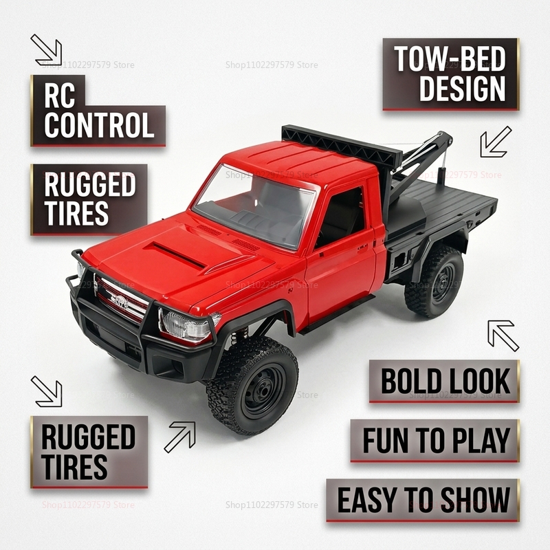New MN82T RC Crawler 2.4G 4WD  - Dirt Brush Interior review and price