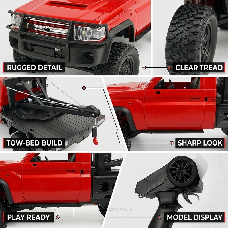 New MN82T RC Crawler 2.4G 4WD  - Dirt Brush Interior review and price