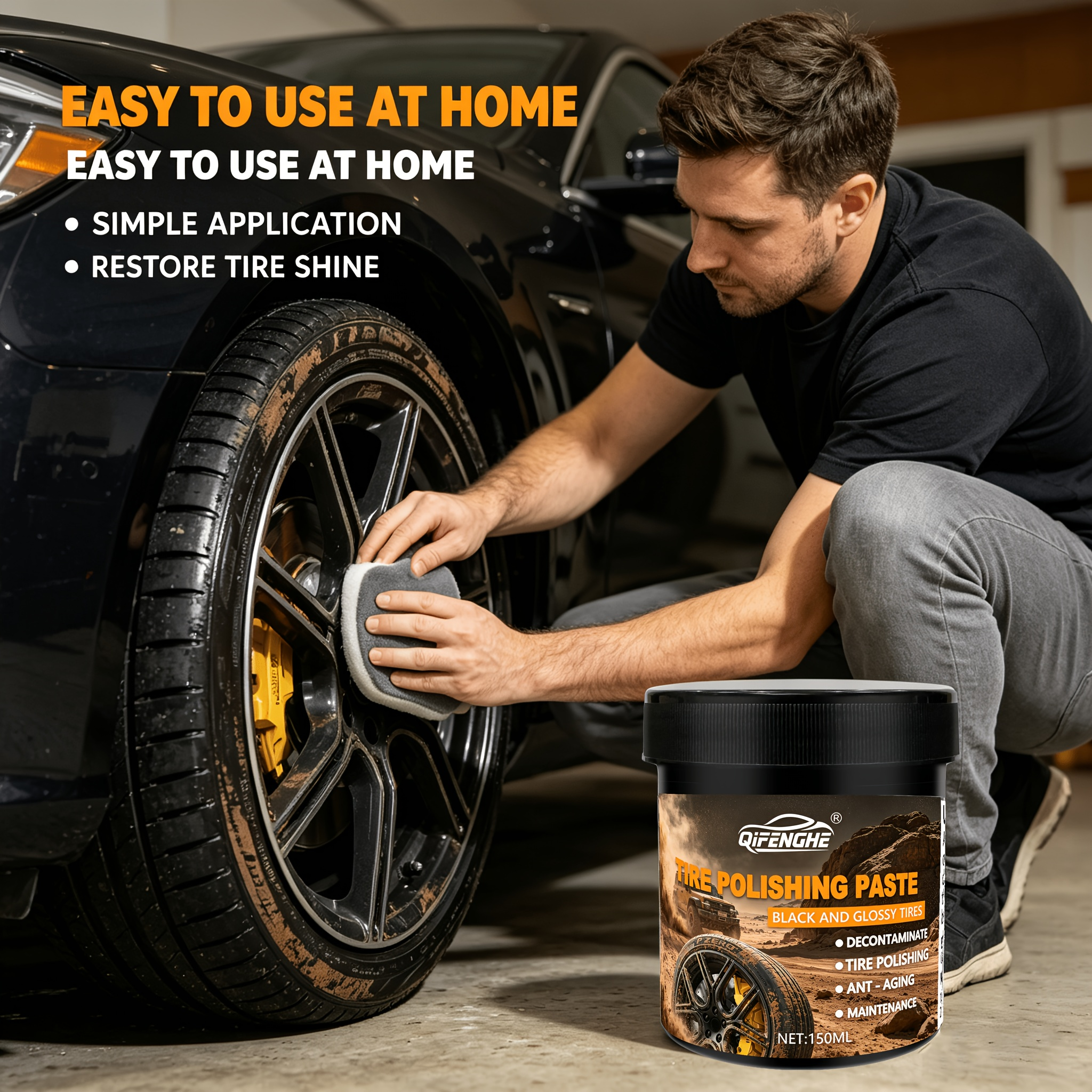Car Tire Polish Paste Kit - Hi - Wax Applicator Pad review and price