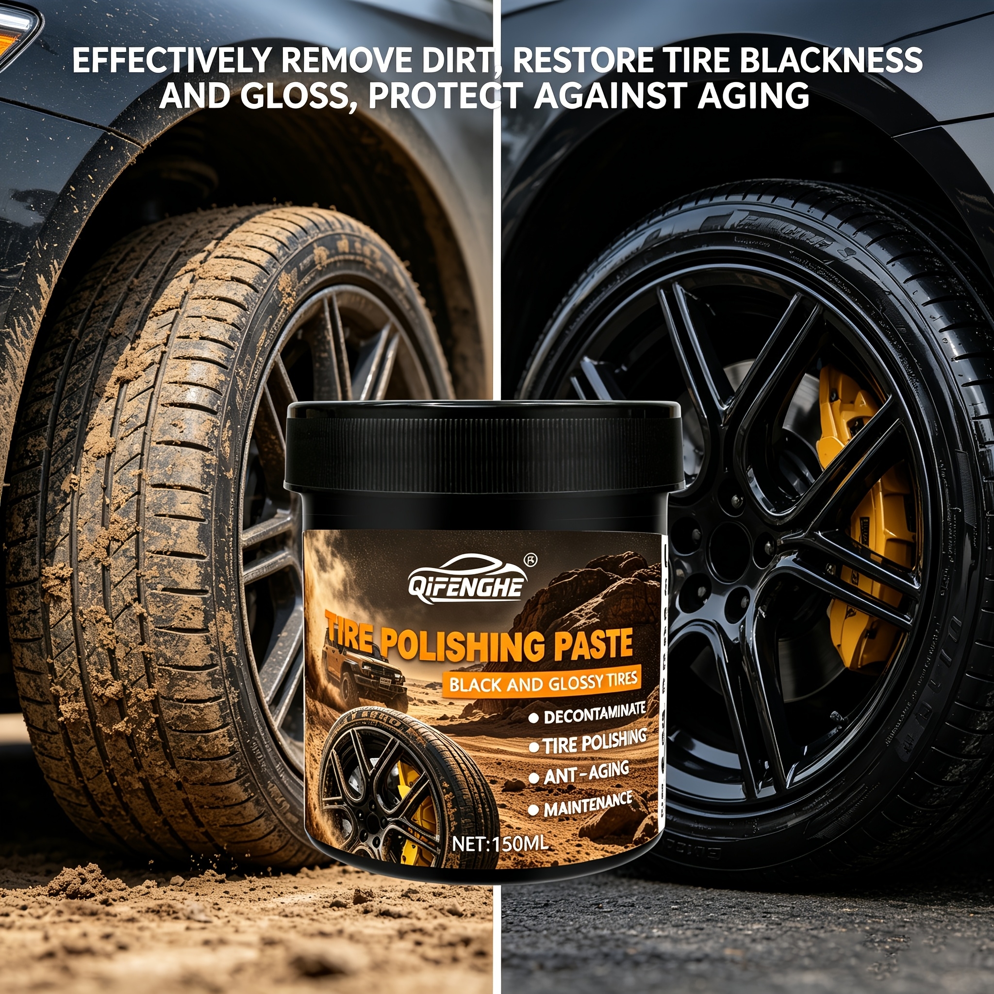 Car Tire Polish Paste Kit - Hi - Wax Applicator Pad review and price