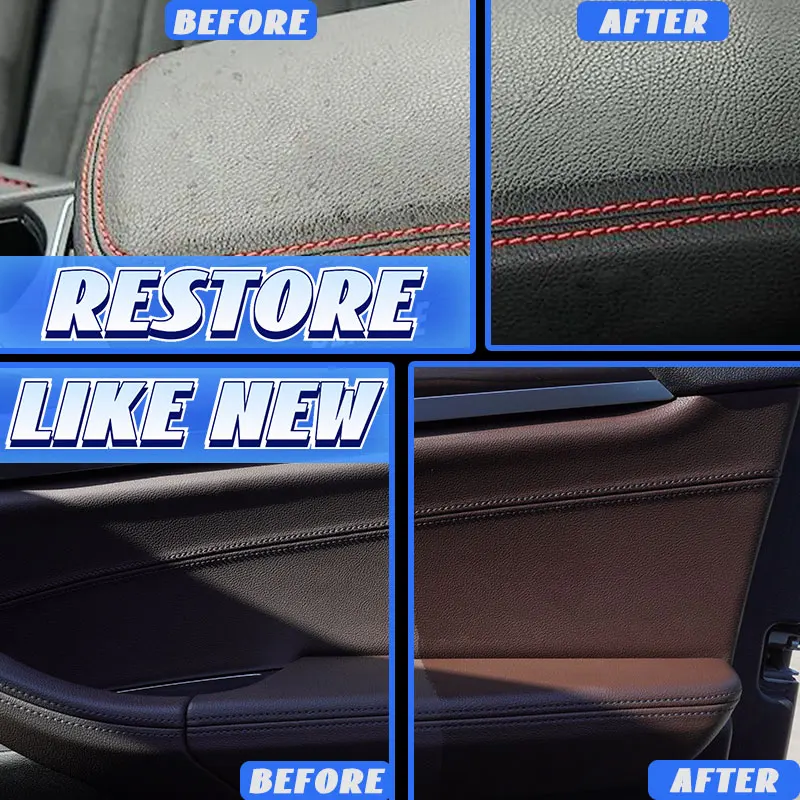 Car Plastic & Leather Restorer - Leather Cleaner Interior review and price