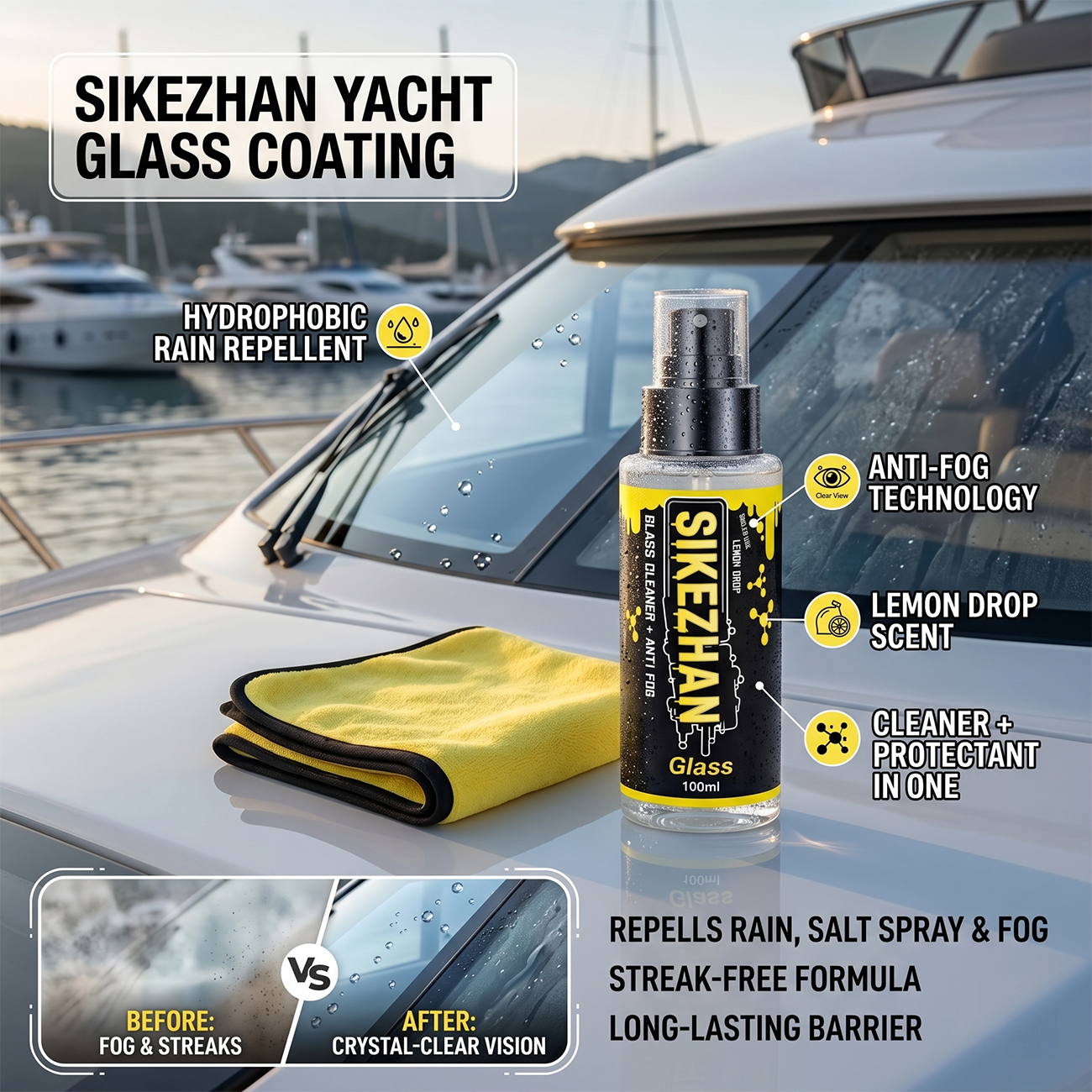 2-in-1 Anti-Fog Spray & Glass  - Glass Cleaner Streak review and price