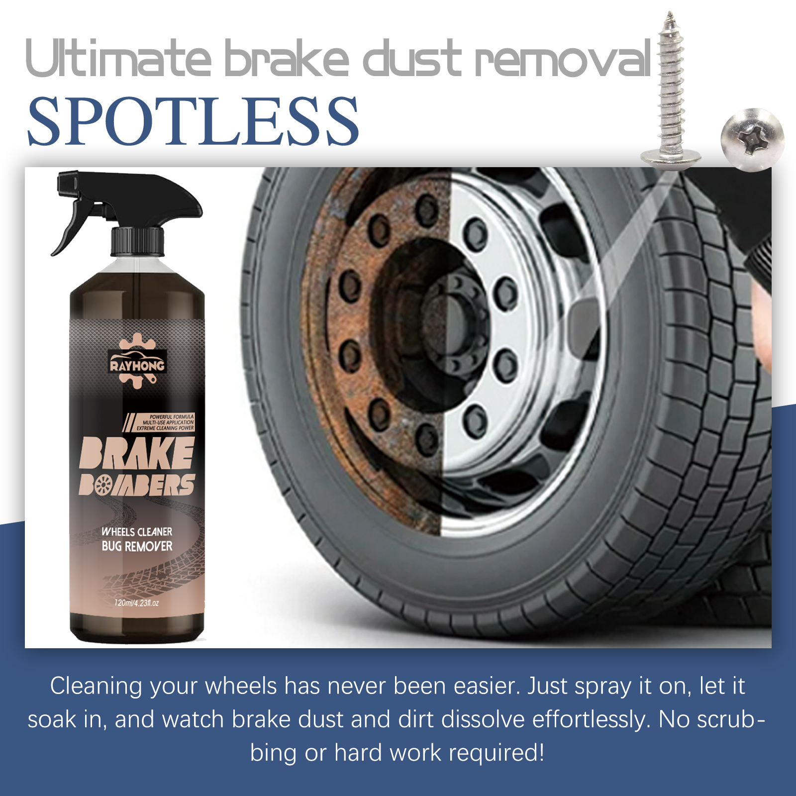 Car Wheel&Tire Cleaner - Brake - Wheel Cleaner Alloy review and price