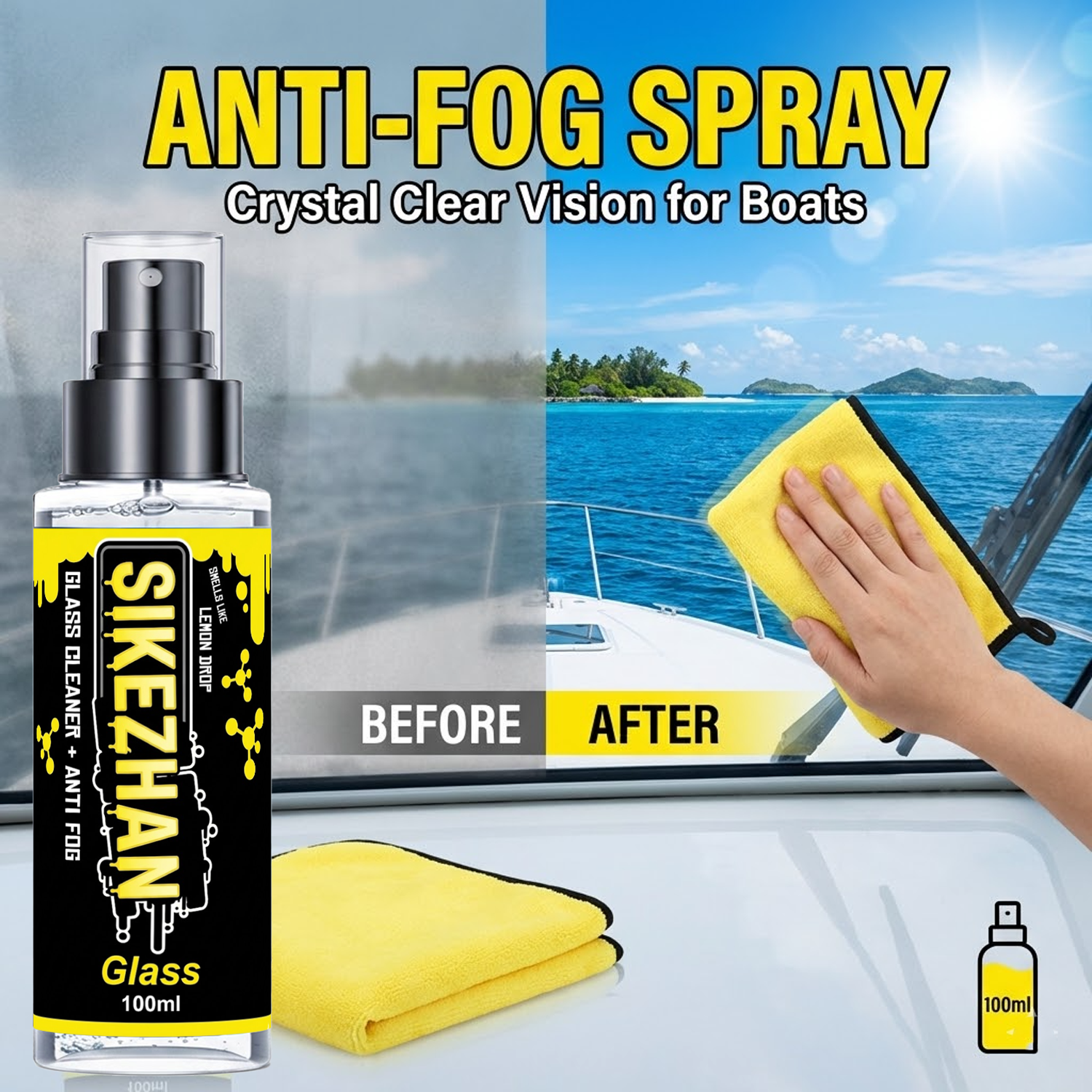 2in1 Anti Fog Spray Car Glass  - Glass Cleaner Streak review and price