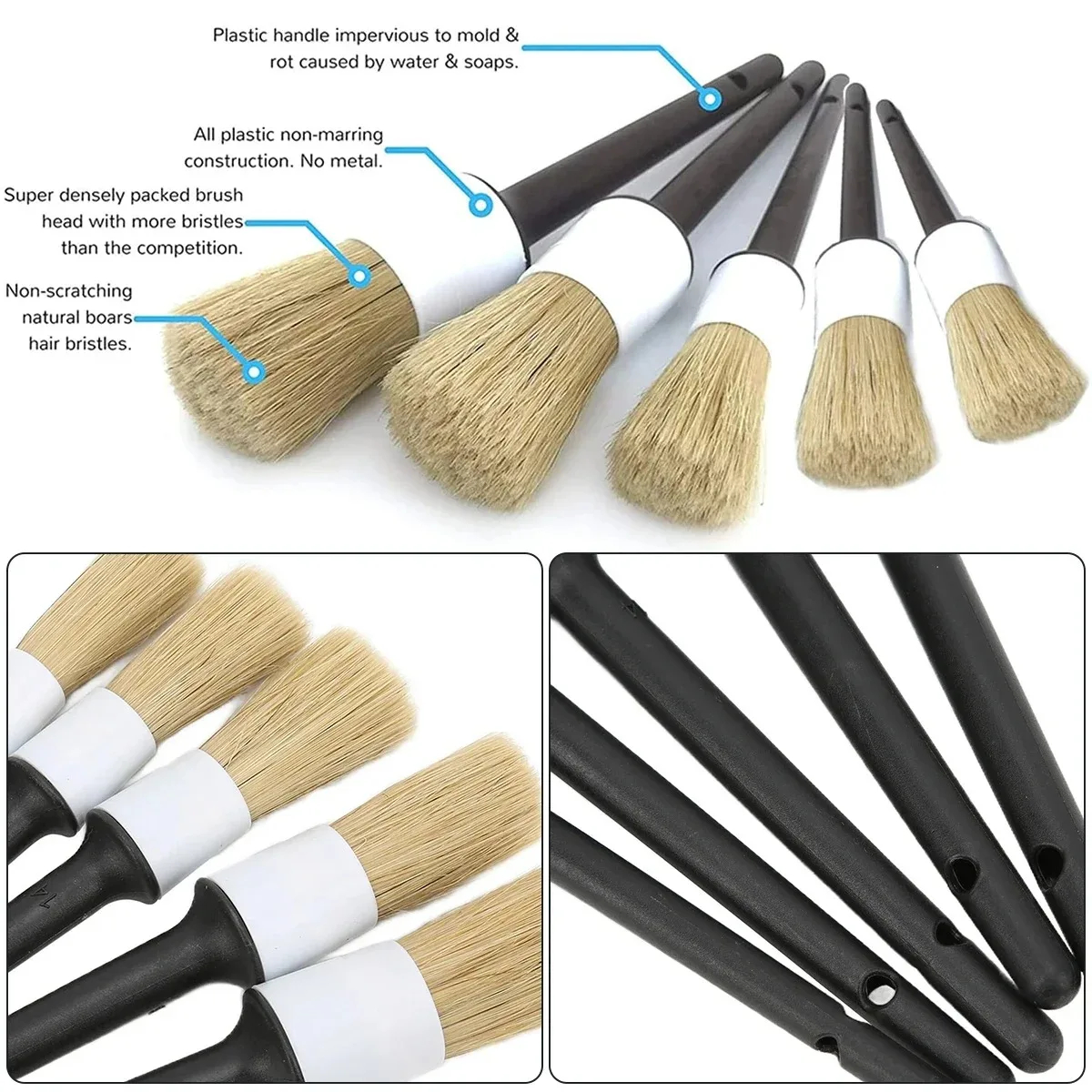 5PCS Cleaning Tools  Auto Car  - Dirt Brush Interior review and price
