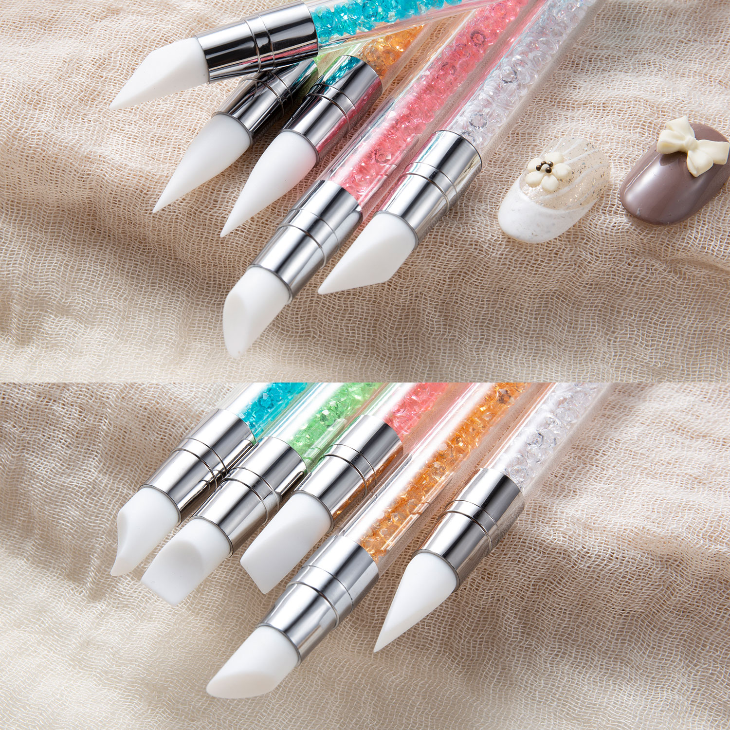 5PCS Double Head Silicone Nail - Wax Applicator Pad review and price