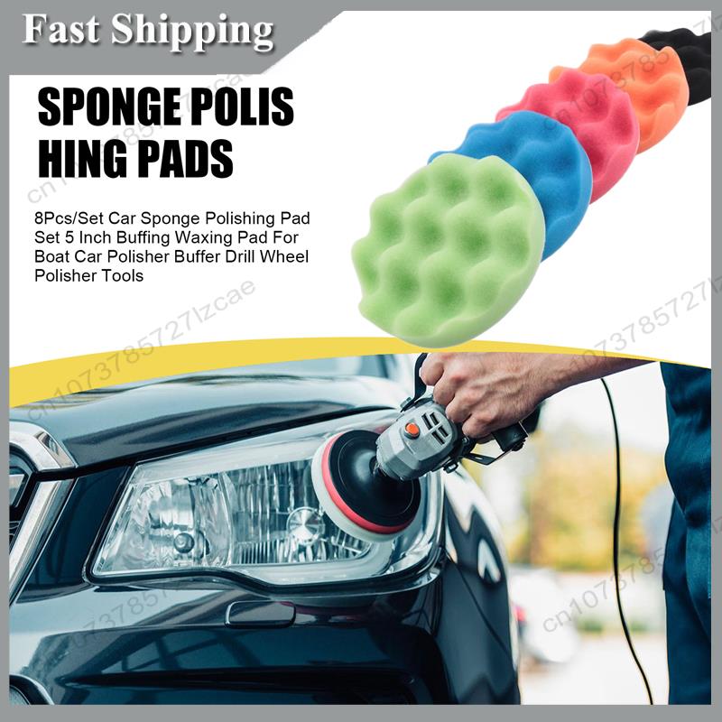 -A99Z 8Pcs/Set Car Sponge Poli - Polish Pad Set Buffer review and price